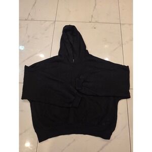 Old Navy SoSoft Pullover Hoodie Mens XL Tall Black Fleece Sweatshirt Relaxed Fit